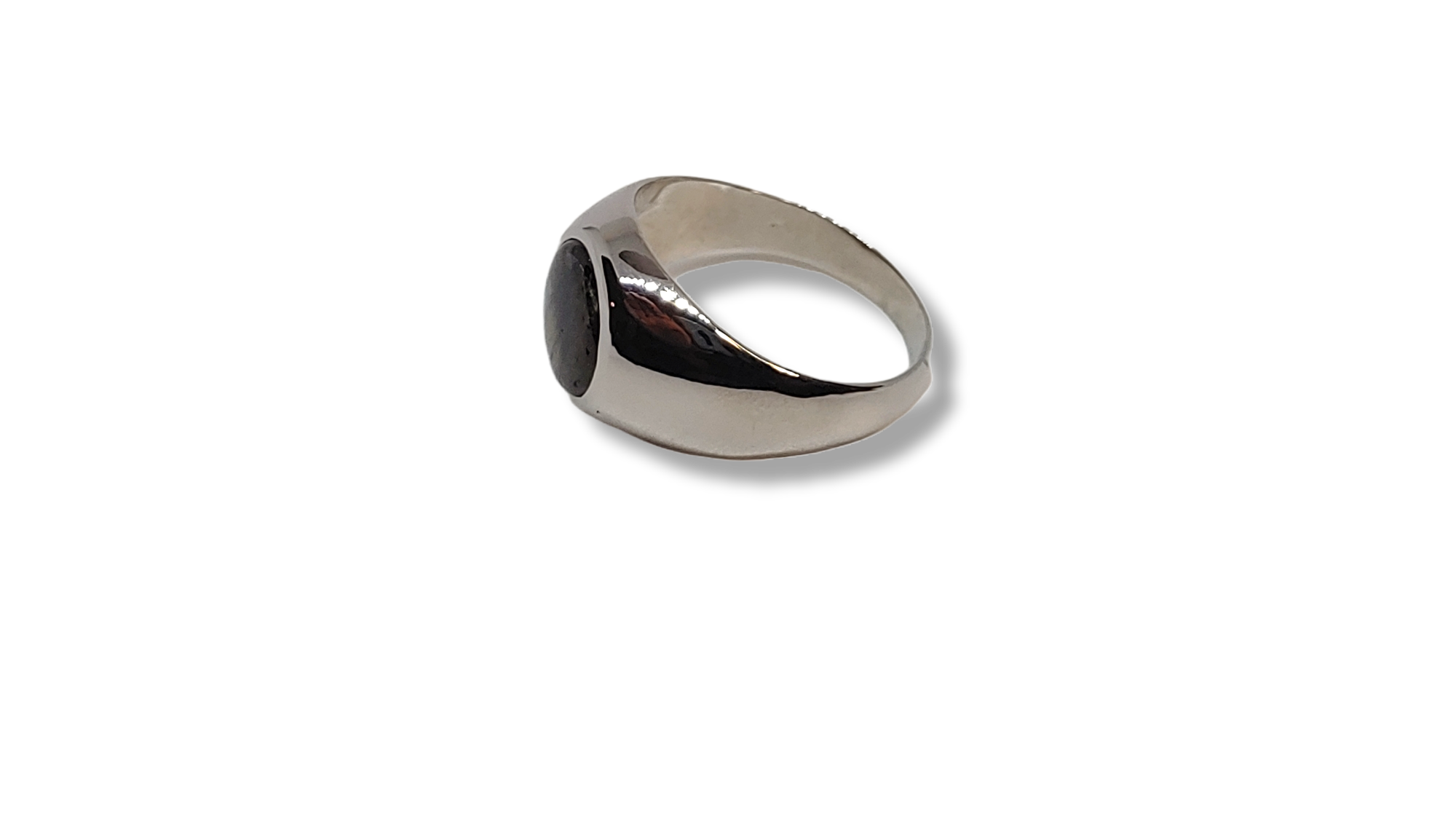 Men´s silver ring with 4.45 ct Gold Sheen Sapphire Ohararings