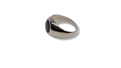 Men´s silver ring with 4.45 ct Gold Sheen Sapphire Ohararings