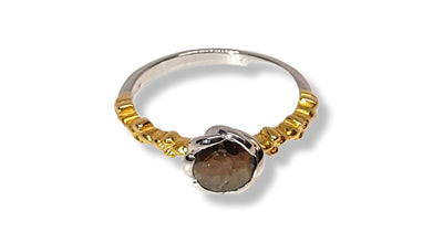 Women´s silver ring with 1.10 ct Gold Sheen Sapphire Ohararings