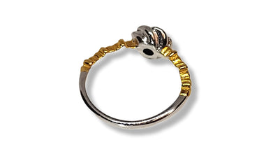 Women´s silver ring with 1.10 ct Gold Sheen Sapphire Ohararings