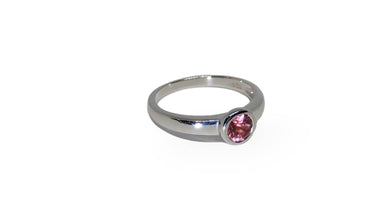 Women´s silver ring with 0.5 ct pink Tourmaline
